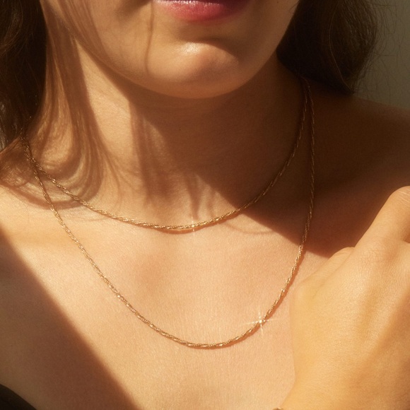 Catbird Lover's Chain 14k Gold necklace 20”chain length - Picture 6 of 9